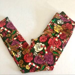 NWOT - Lularoe OS Gingerbread cookie Legging